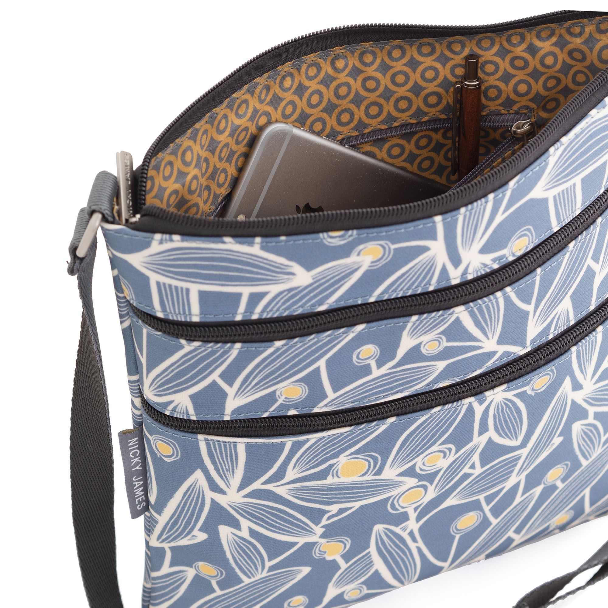 Mimosa Triple Zip Crossbody