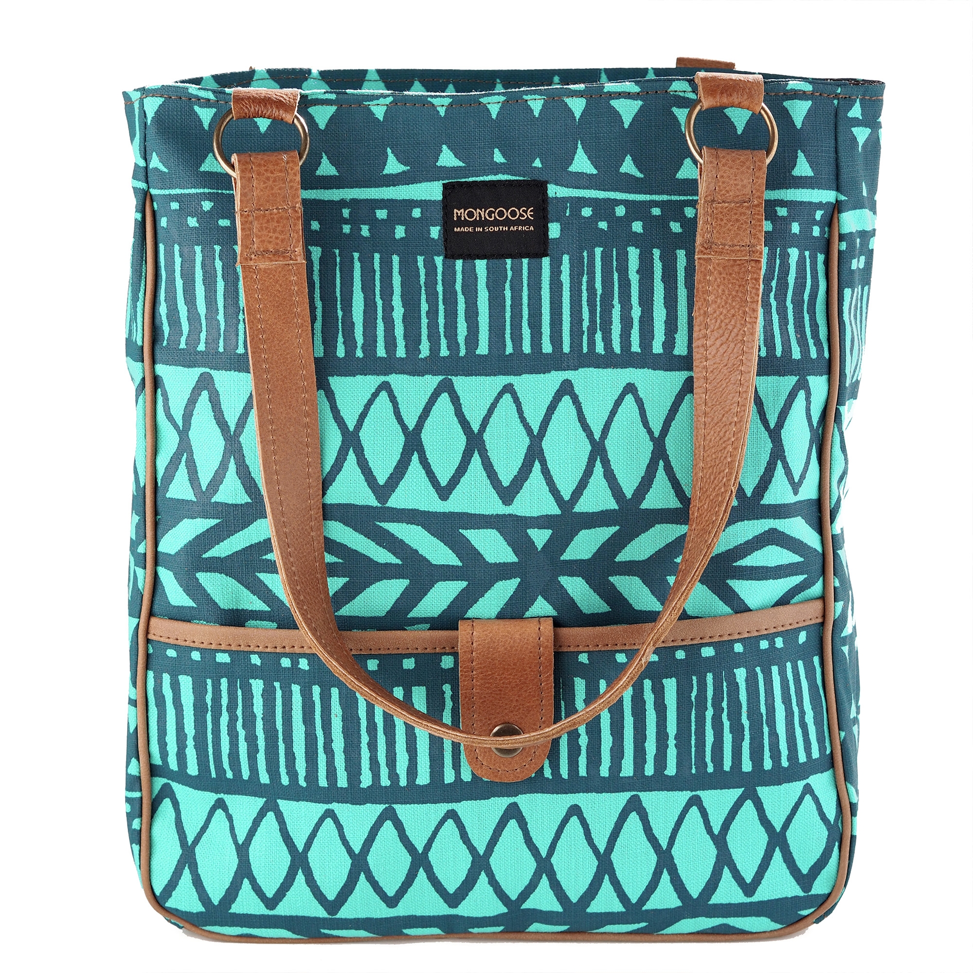 Mongoose Large Shoulder Bag in Batik Teal