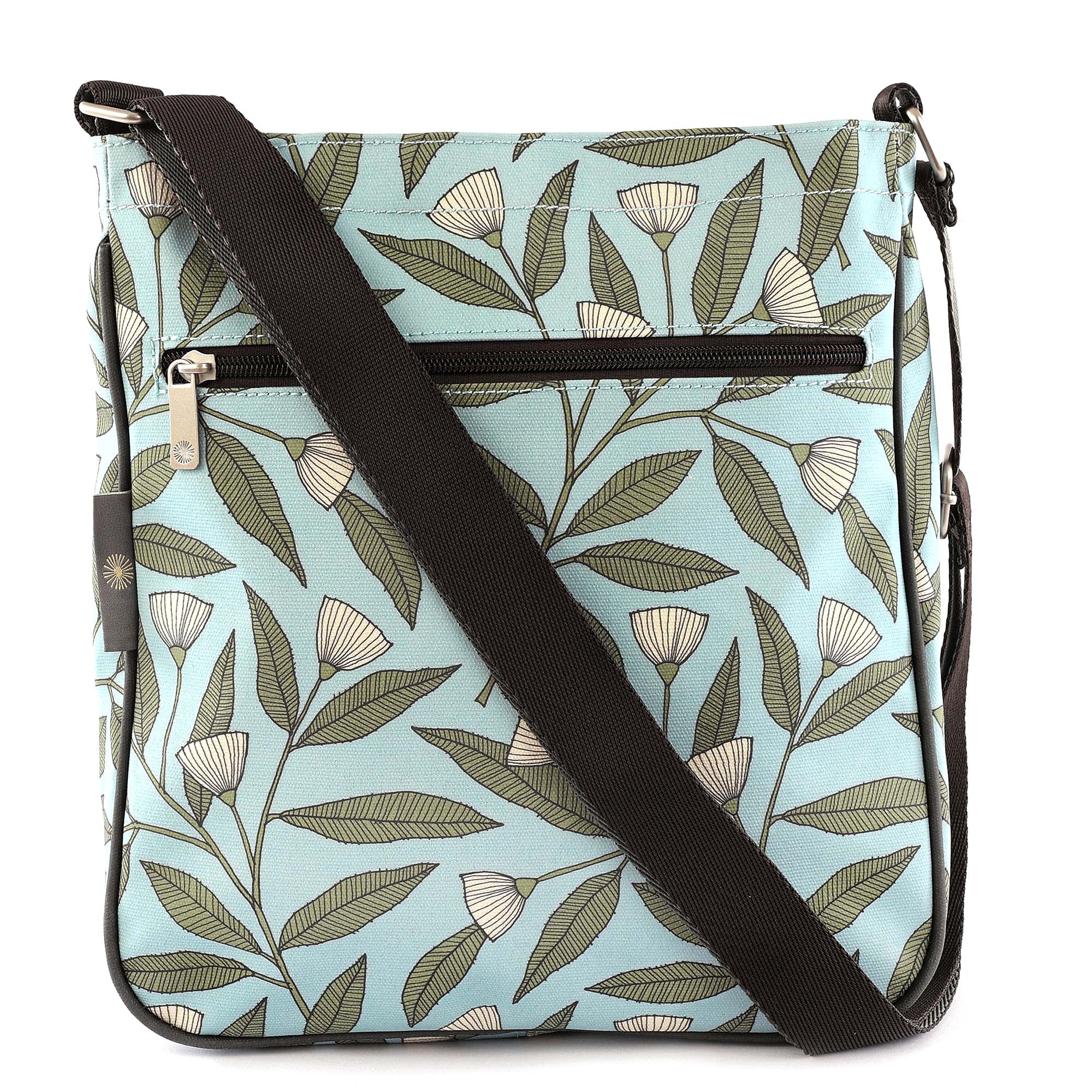 Green Leaves Large Crossbody Bag