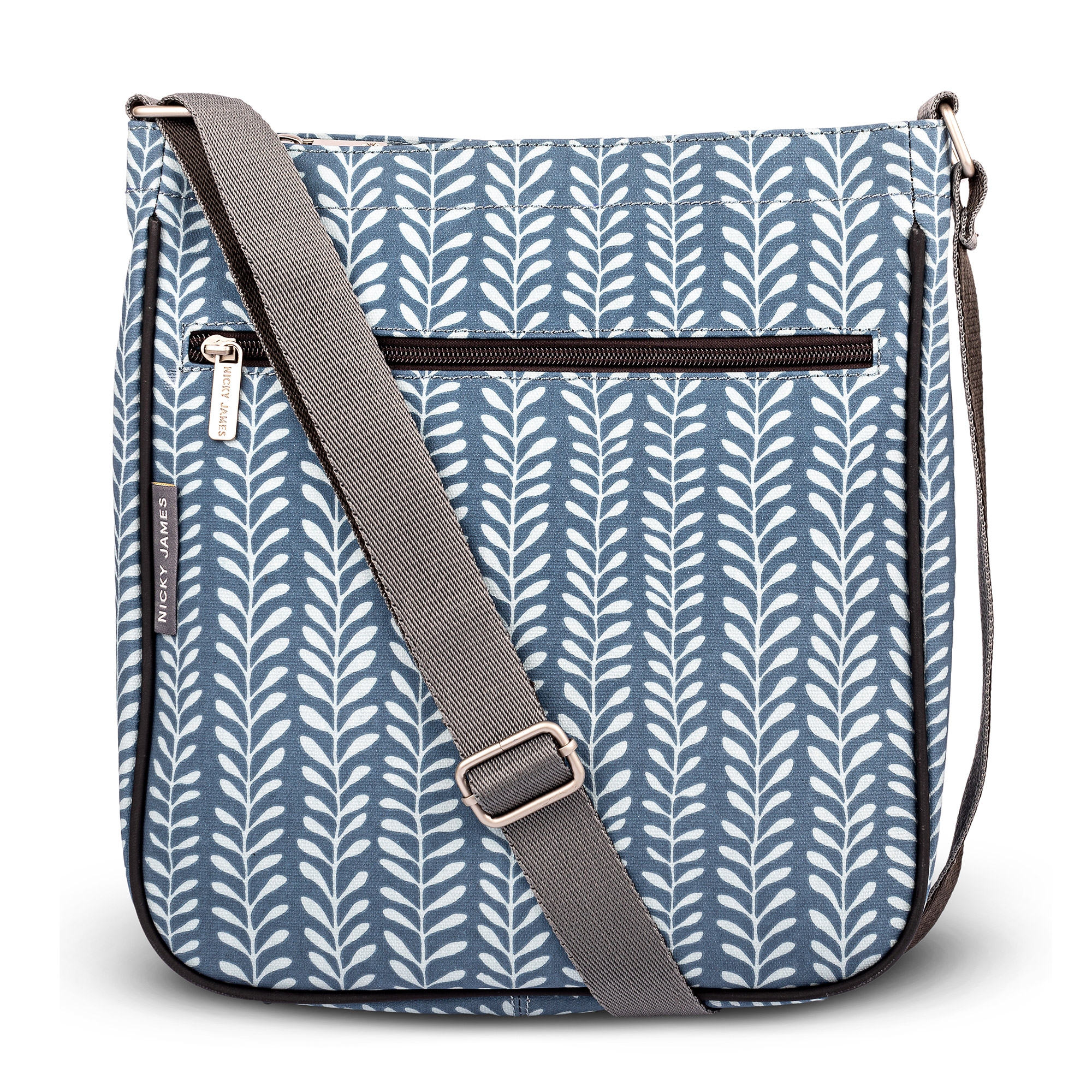 Nicky James Blue Vine Large Crossbody Bag