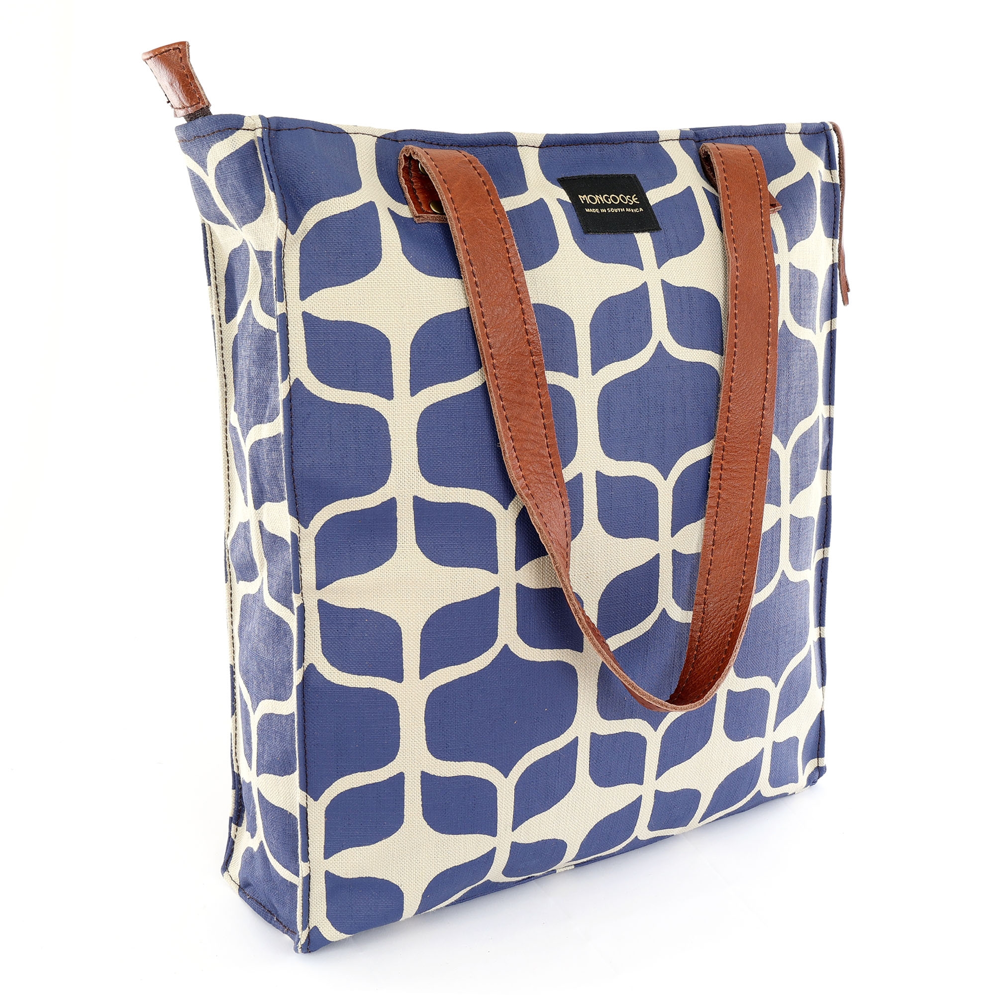 Mongoose Large Tote Bag in Graphic Indigo